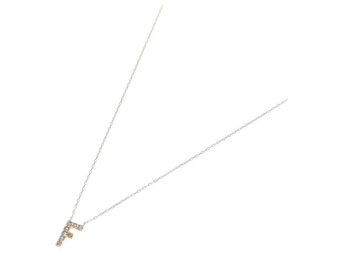 Autre Marque Collar Au750 Initial F Diamond - vista 2