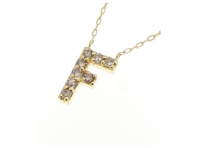Autre Marque Collar Au750 Initial F Diamond - vista 3