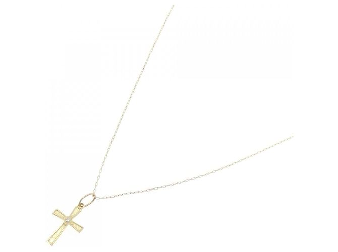 Autre Marque Collar de Diamantes en Cruz Au750 - vista 2