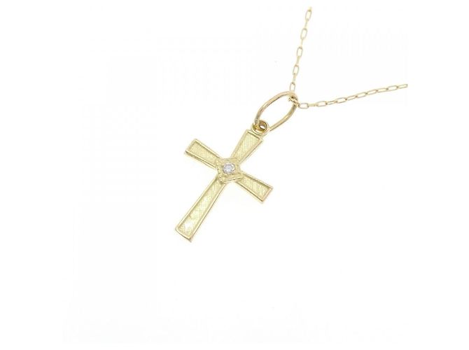 Autre Marque Collar de Diamantes en Cruz Au750 - vista 3