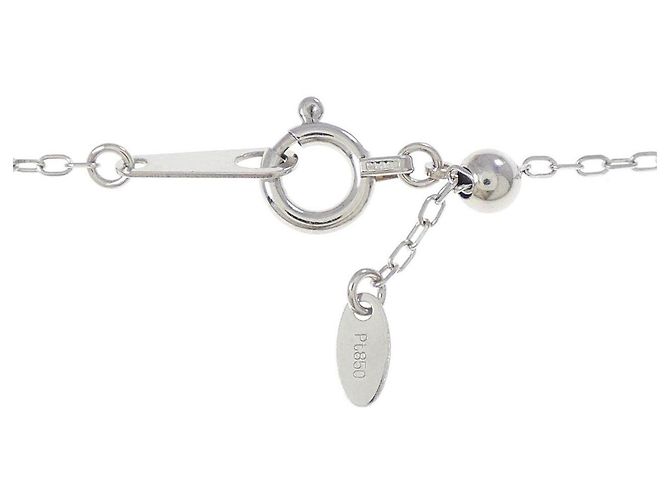 Autre Marque Pt900 Pt850 Saphir Diamant Halskette - Ansicht 5