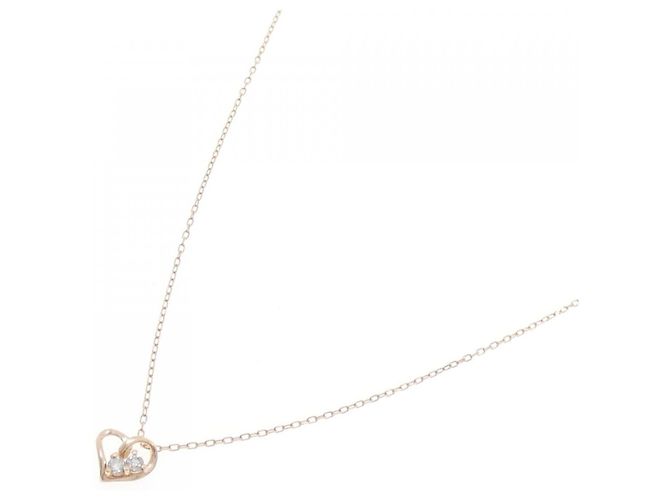 Autre Marque Collana K10 Pink Gold Diamond - vista 2