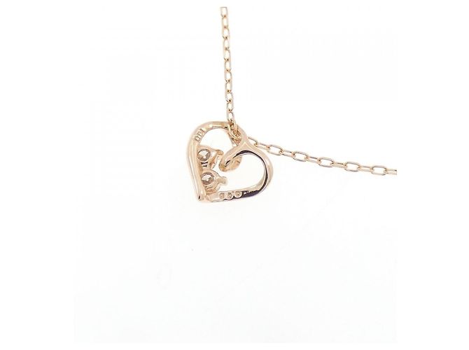 Autre Marque Collana K10 Pink Gold Diamond - vista 4
