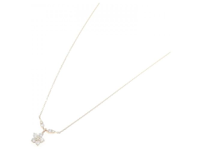 Autre Marque Collana Au750 Fiore e Diamanti - vista 2