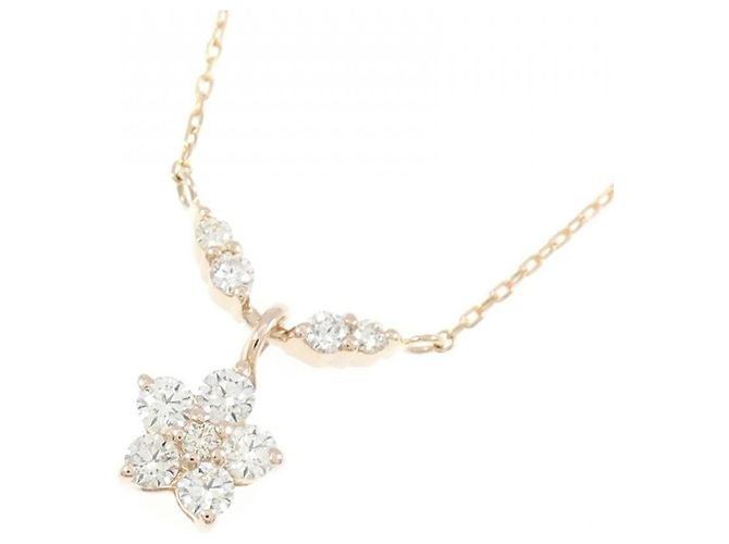 Autre Marque Collana Au750 Fiore e Diamanti - vista 3