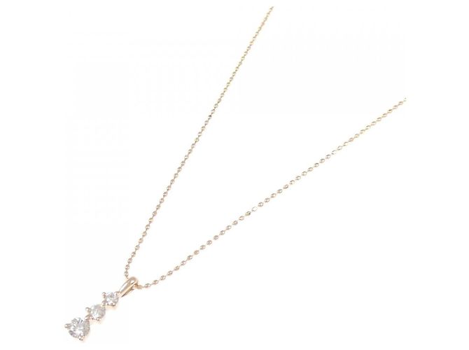 Autre Marque Collier K10 Pink Gold Diamond - vue 2