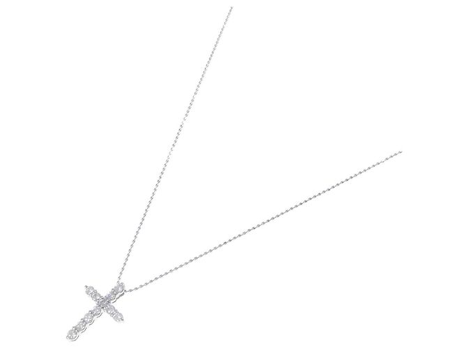 Autre Marque Collar de oro blanco Au750 y diamantes - vista 2