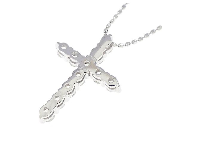 Autre Marque Collar de oro blanco Au750 y diamantes - vista 4