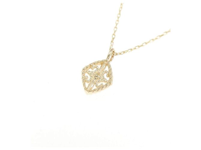 Autre Marque Collar de oro amarillo K10 y diamantes - vista 4