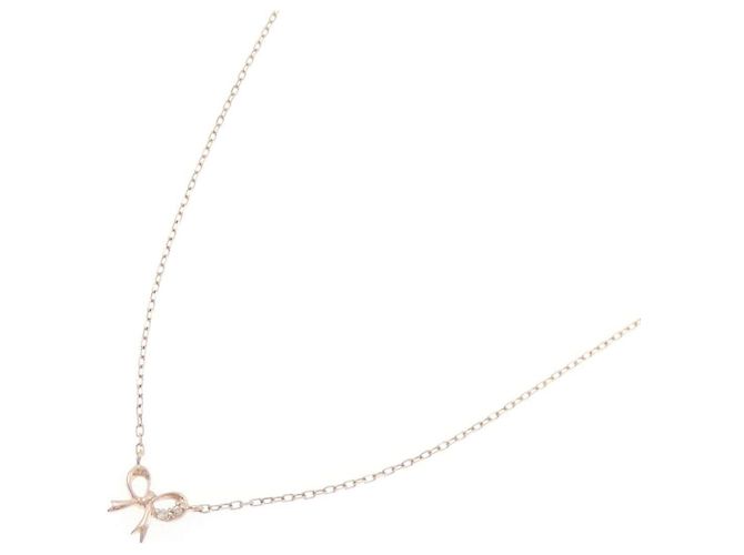 Autre Marque Collana in oro rosa K10 e diamanti - vista 2