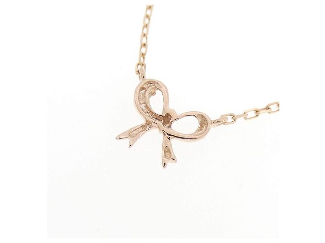Autre Marque Collana in oro rosa K10 e diamanti - vista 4