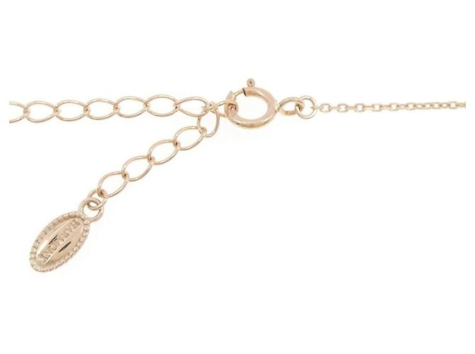 Autre Marque Collana a Trifoglio in Oro Rosa K10 e Diamanti - vista 5