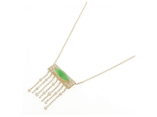 Autre Marque Collar de Jade Au750 y Diamantes - vista 2