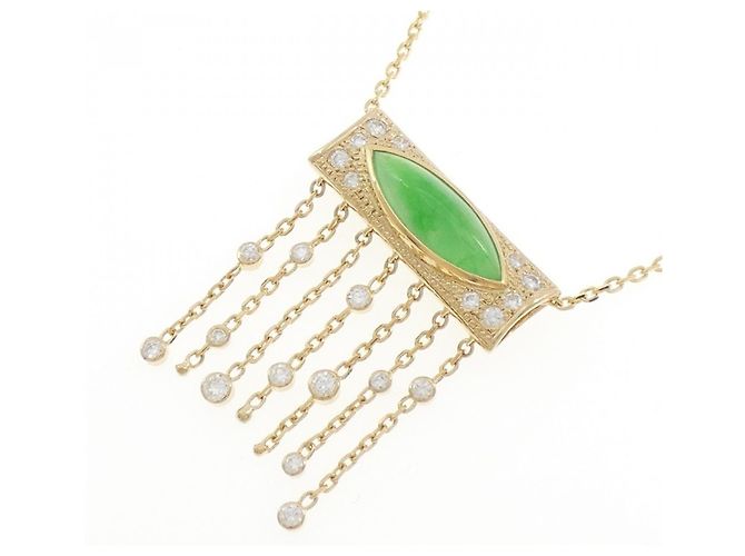 Autre Marque Collar de Jade Au750 y Diamantes - vista 3