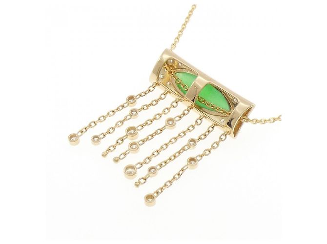Autre Marque Collar de Jade Au750 y Diamantes - vista 4
