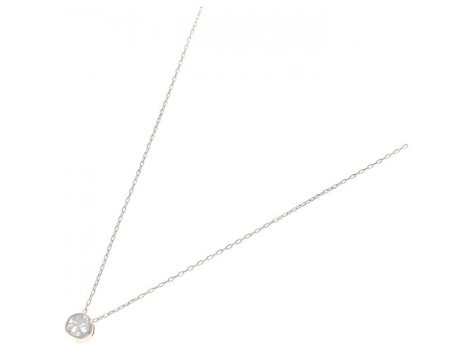 Autre Marque K10 Gelbgold Diamant-Halskette - Ansicht 2