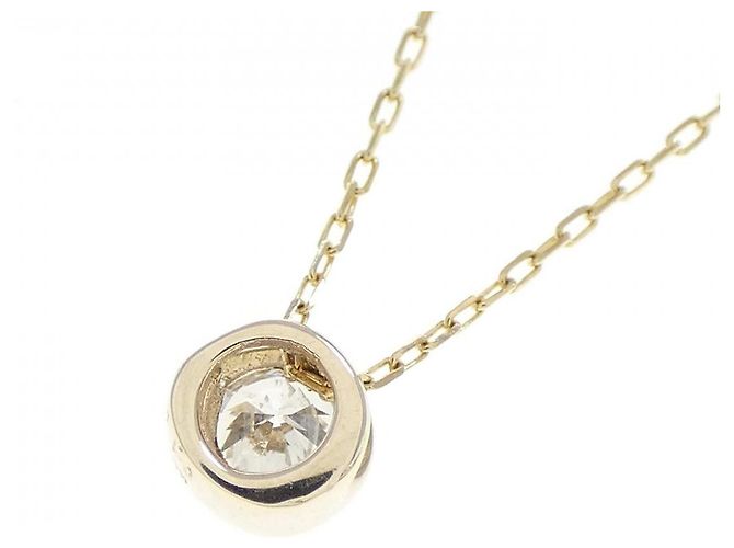 Autre Marque K10 Gelbgold Diamant-Halskette - Ansicht 4