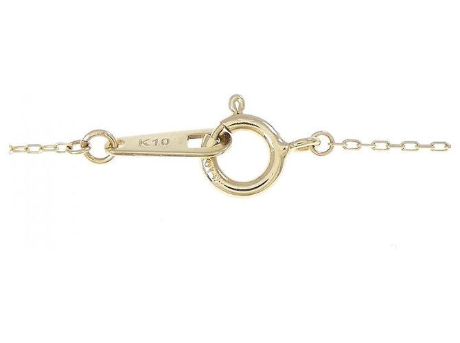 Autre Marque K10 Gelbgold Diamant-Halskette - Ansicht 5
