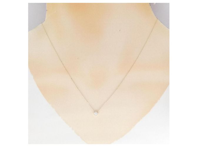 Autre Marque K10 Gelbgold Diamant-Halskette - Ansicht 6