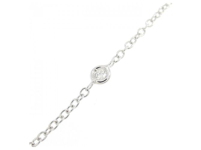 Autre Marque Ponte Vecchio Halskette aus 750 Weißgold und Diamanten - Ansicht 5