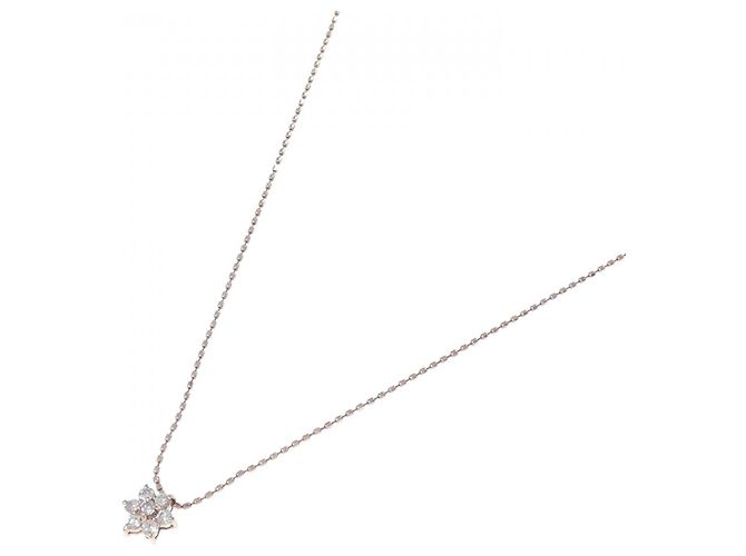Autre Marque Collana K10 Pink Gold Diamond - vista 2