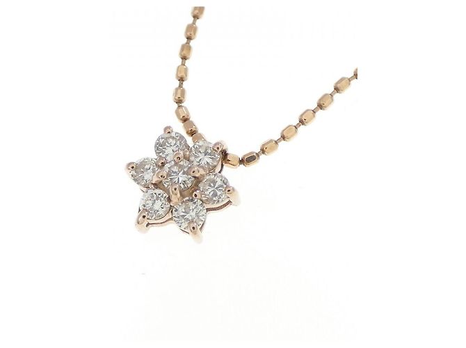 Autre Marque Collana K10 Pink Gold Diamond - vista 3