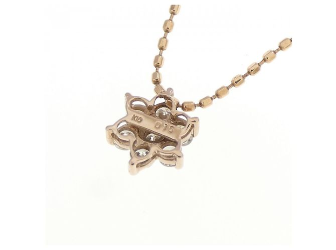 Autre Marque Collana K10 Pink Gold Diamond - vista 4