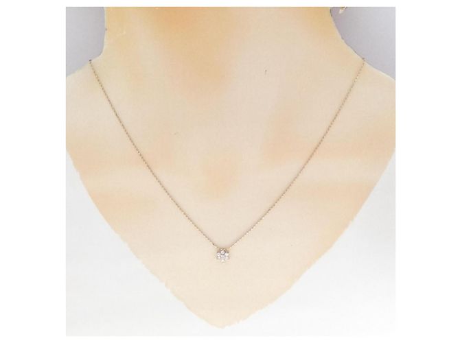 Autre Marque Collana K10 Pink Gold Diamond - vista 6