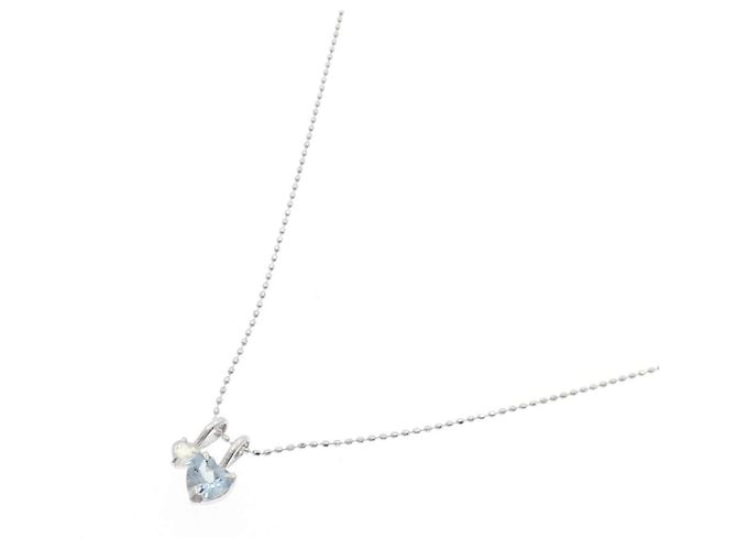 Autre Marque Au750 2way Aquamarin Mondstein Halskette - Ansicht 2