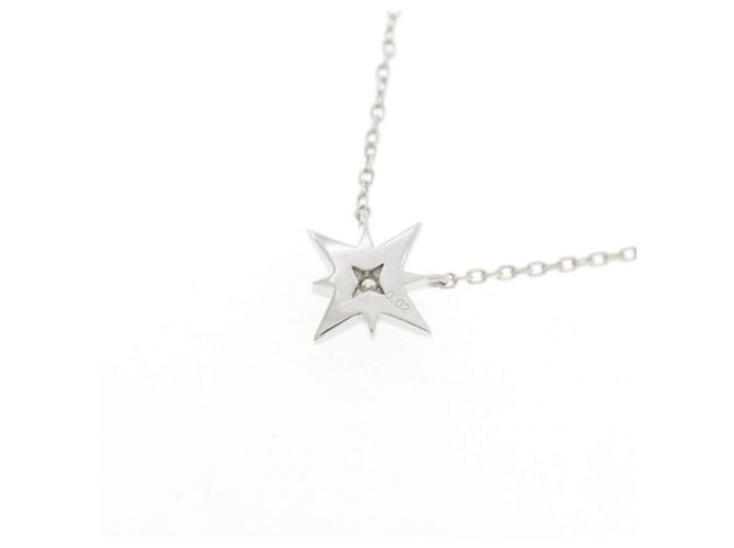 Autre Marque Collana in oro bianco K10 e diamanti - vista 4