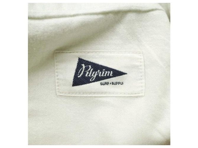 Autre Marque Pilgrim Surf+Supply Marina Wide Pant Calças de algodão e linho - vista 9