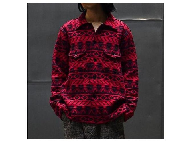 Autre Marque South2 West8 Smokey Shirt Camisa de algodón dobby - vista 3