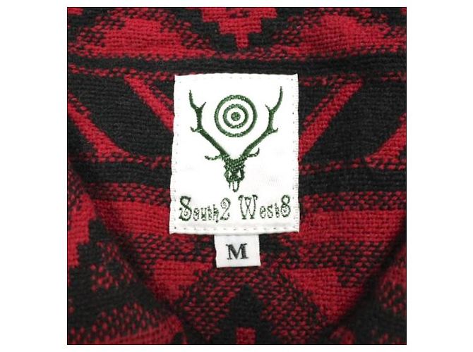 Autre Marque South2 West8 Smokey Shirt Camisa de algodón dobby - vista 4