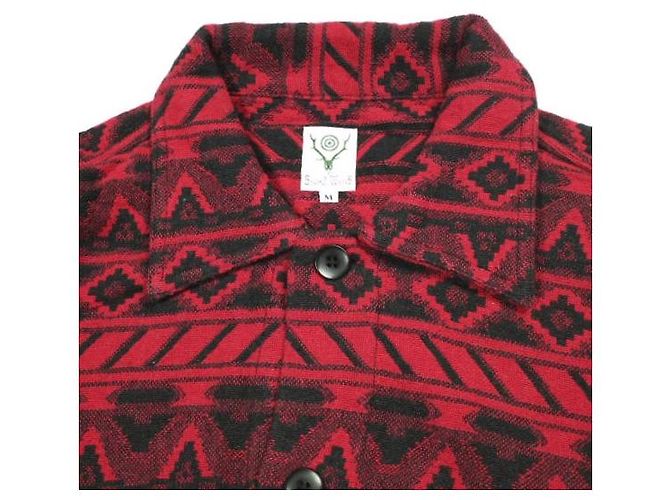 Autre Marque South2 West8 Smokey Shirt Camisa de algodón dobby - vista 5