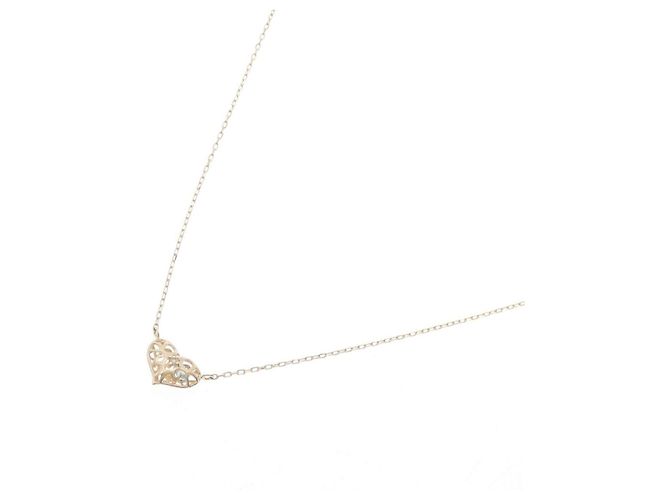 Autre Marque Collar de oro amarillo K10 con topacio azul y diamantes - vista 2
