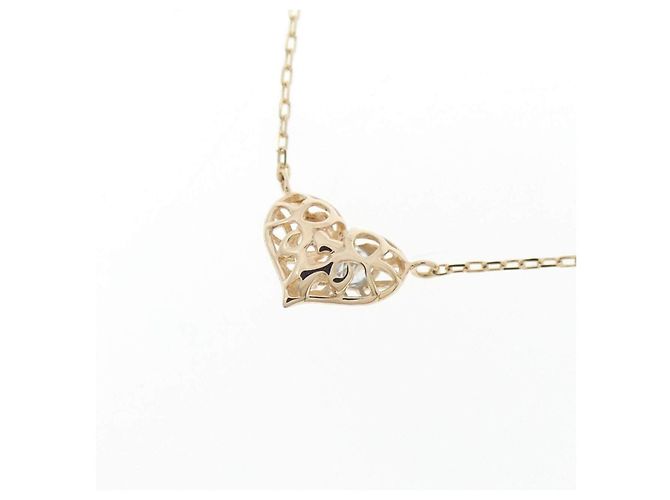 Autre Marque Collar de oro amarillo K10 con topacio azul y diamantes - vista 4