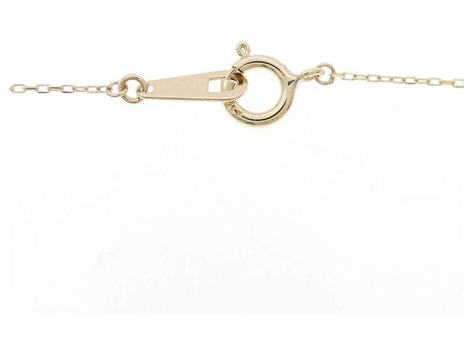 Autre Marque Collar de oro amarillo K10 con topacio azul y diamantes - vista 5
