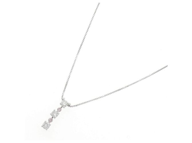 Autre Marque Collana in oro bianco Au750 e diamanti - vista 2
