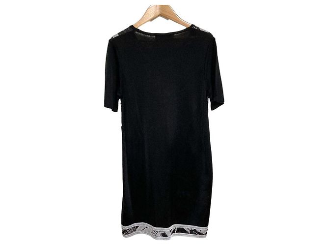 Vestido LEONARD de seda con estampado floral y pedrería - vista 2