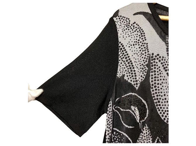 Vestido LEONARD de seda con estampado floral y pedrería - vista 3
