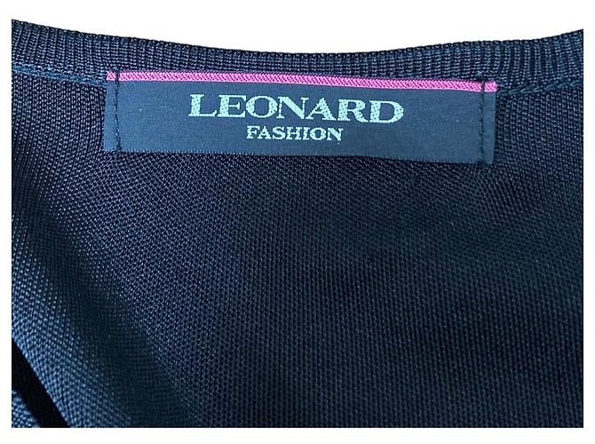 Vestido LEONARD de seda con estampado floral y pedrería - vista 8