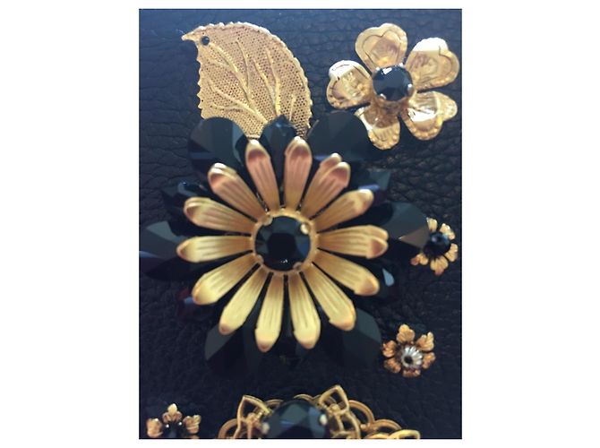 Dolce & Gabbana iPhone case adorned with flowers and black crystals - view 3