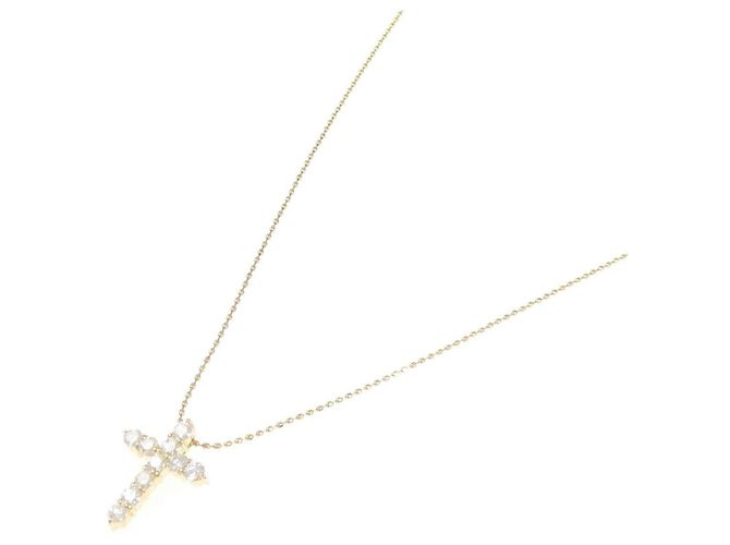 Autre Marque Collana Croce Diamanti Au750 - vista 2