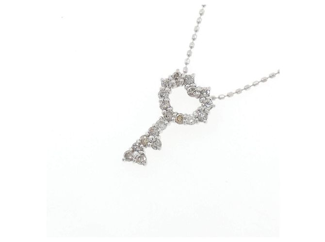 Autre Marque Collana in oro bianco Au750 e diamanti - vista 3