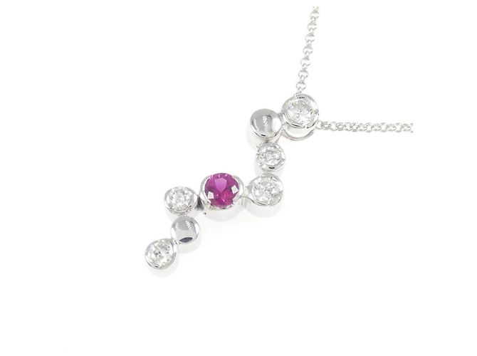 Autre Marque Collana Au750 Rubini e Diamanti - vista 3
