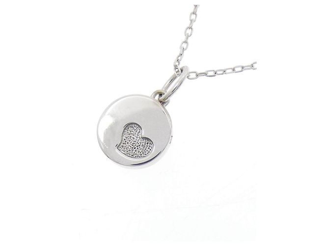 Autre Marque Collana in oro bianco K10 e diamanti - vista 4
