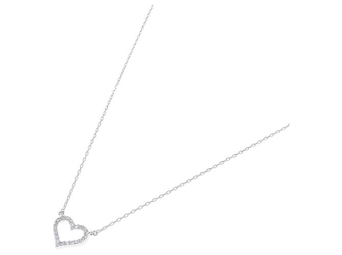 Autre Marque Collar de oro blanco Au750 y diamantes - vista 2