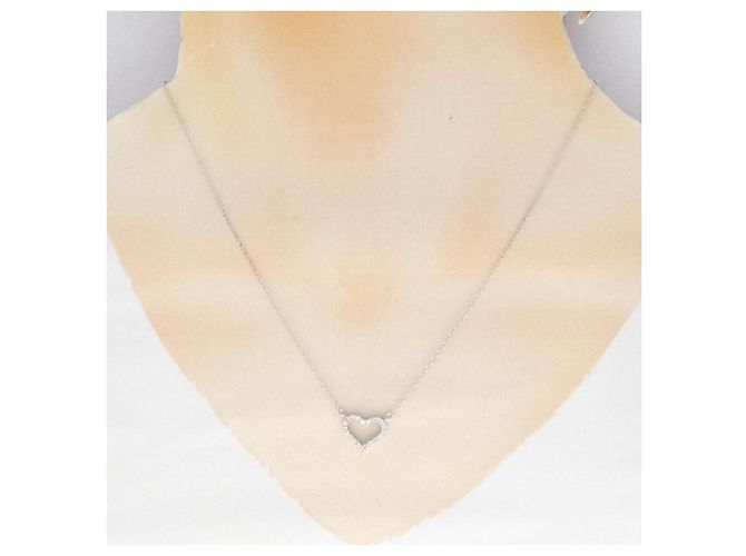 Autre Marque Collar de oro blanco Au750 y diamantes - vista 6