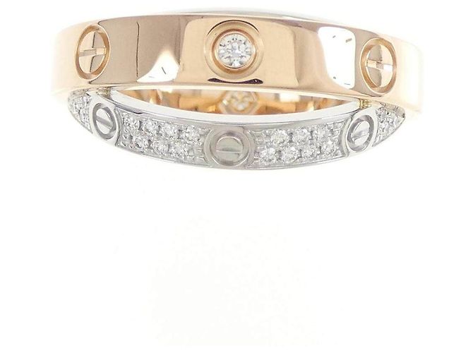 Anello Cartier Bee Love in Oro 18K e Diamanti Misura 8 - vista 2