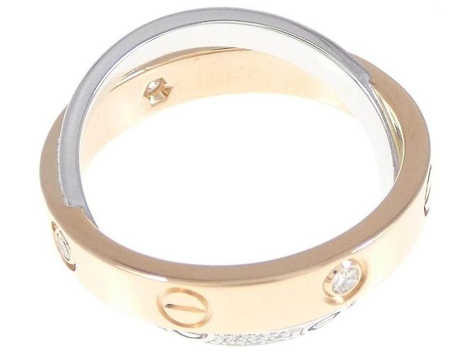 Anello Cartier Bee Love in Oro 18K e Diamanti Misura 8 - vista 3